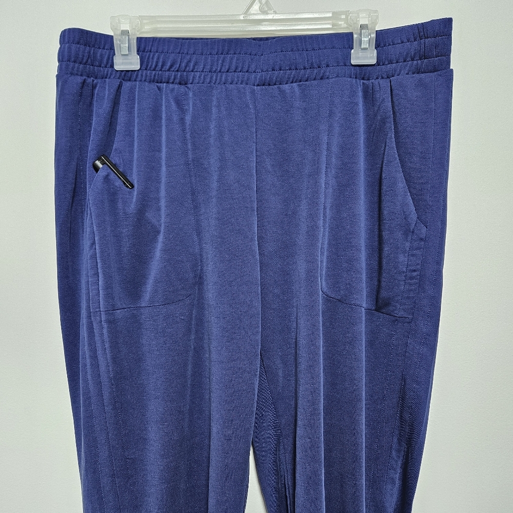 Fabletics‎ Womens Stretch Leggings Joggers Lounge Comfort Pants Pockets Blue XL - Picture 8 of 11